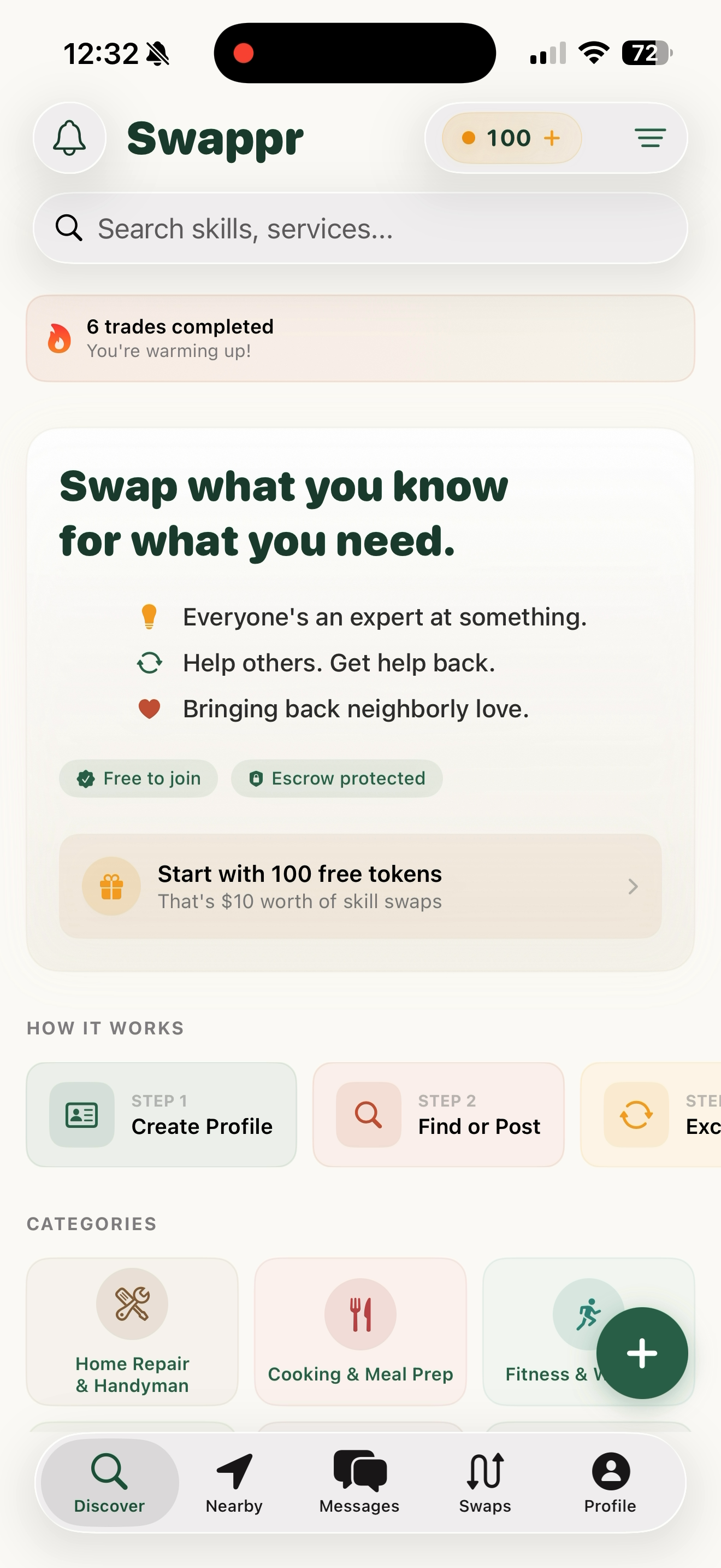 Swappr — Discover skills near you